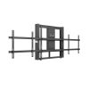 MULTIBRACKETS Motoros 2 karos fali konzol, M Motorized Wallmount Dual Screen 160 kg Black SD (max. 2x84")