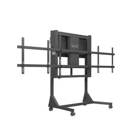 MULTIBRACKETS Gurulós motoros 2 karos padlóállvány, M Motorized Floorstand Dual Screen 160 kg Black SD (max. 2x84")