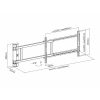 MULTIBRACKETS Motoros forgatható fali konzol, M Motorized Swing Mount X-Large (RF) (for displays, 42-75", 45kg)