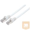 Manhattan Kábel - SFTP patch kábel (Cat7 600Mhz - Cat6a RJ45 moduláris csatlakozóval, LSOH, 100% réz, 2m, Fehér)