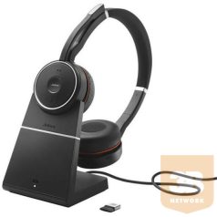   JABRA Fejhallgató - Evolve 75 SE UC Stereo Bluetooth Vezeték Nélküli, Mikrofon + Tartó állvány