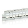 Equip Keystone Patch Panel - 767124 (24 port, Cat.6, 1U, árnyékolt, szürke)