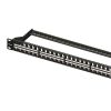 Equip Keystone Patch Panel - 769248 (24 Slim port, Cat6, 1U, árnyékolatlan, fekete)