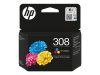 HP 308 Tri-color Original Ink Cartridge