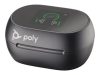 HP Poly Voyager Free 60+ UC Carbon Black Earbuds +BT700 USB-A Adapter +Touchscreen Charge Case