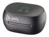 HP Poly Voyager Free 60+ UC Carbon Black Earbuds +BT700 USB-A Adapter +Touchscreen Charge Case