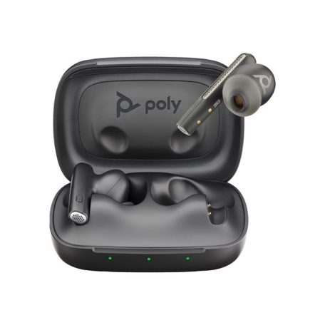 HP Poly Voyager Free 60 UC Carbon Black Earbuds +BT700 USB-A Adapter +Basic Charge Case