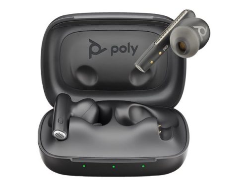 HP Poly Voyager Free 60 UC Carbon Black Earbuds +BT700 USB-A Adapter +Basic Charge Case