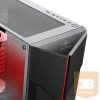 Spirit of Gamer Számítógépház - CLONE 3 RGB (fekete, ablakos, 8x12cm ventilátor, alsó táp,  ATX, 1xUSB3.0, 2xUSB2.0)