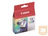 CANON BCI-15 ink cartridge tri-colour standard capacity 2x7.5ml 2x100 pages 2-pack