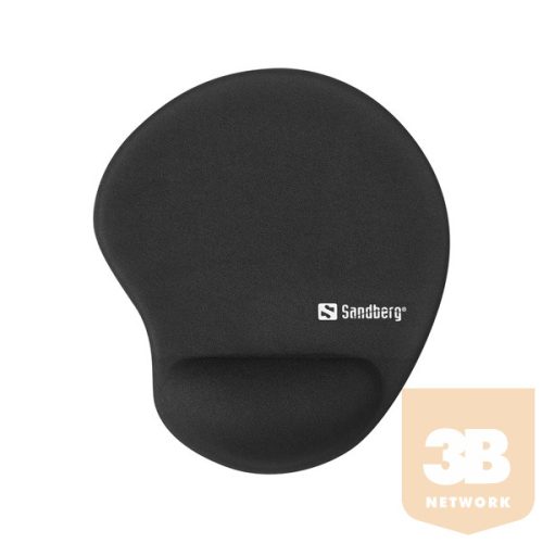 SANDBERG Egérpad és ergonomikus eszköz, Gel Mousepad Wrist Rest BULK