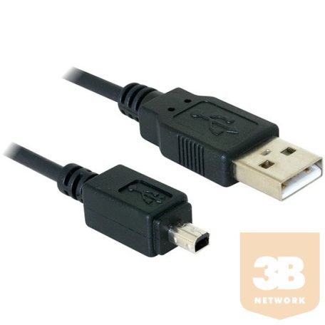 KAB Delock 82113 USB-Bmini 4pin - USB-A apa-apa kamera kábel - 1,5m