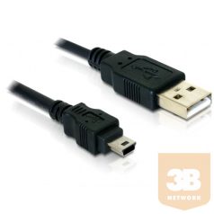   KAB Delock 82252 USB 2.0 - USB - B mini 5pin apa - apa kamera kábel