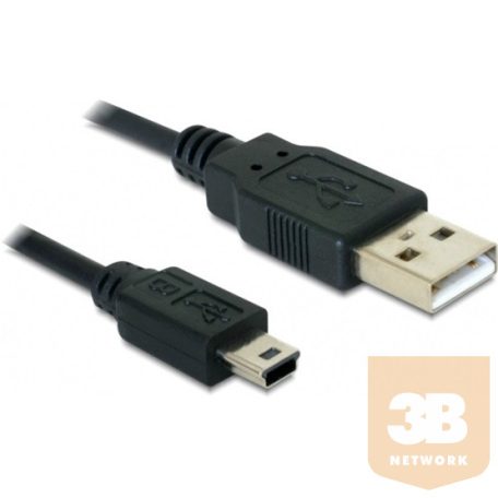 KAB Delock 82273 USB 2.0 - A/USBmini - B 5pin apa/apa kábel - 1m