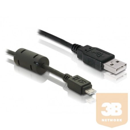 KAB Delock 82298 USB2.0-A apa - micro-A USB apa kábel - 1m