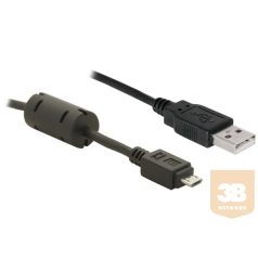 KAB Delock 82299 USB2.0–A apa - microB USB apa kábel - 1m