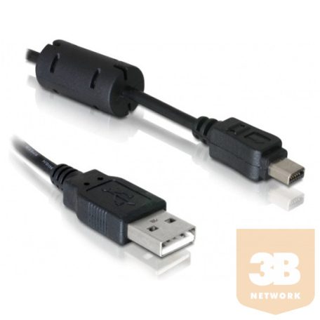 KAB Delock 82417 Olympus 12pin USB kamera kábel - 1m