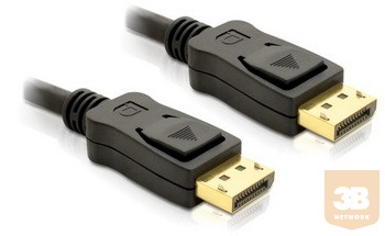 Delock HDMI kábel, DisplayPort M/M, 3m, arany