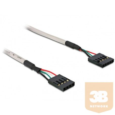 KAB Delock 82439 USB tűfejes csatlakozó 4tű/5tű anya-anya kábel - 40cm