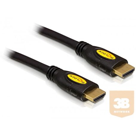 Delock kábel High Speed HDMI with Ethernet - HDMI-A male > HDMI-A male 4K 1m