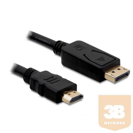 DELOCK HDMI kábel Displayport 1.1 male to HDMI male, 1m