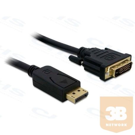 DELOCK kábel Displayport 1.2 male to DVI 24+1 male, 2m