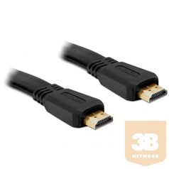   KAB Delock 82669 A-apa/apa High Speed HDMI lapos kábel Ethernettel - 1m