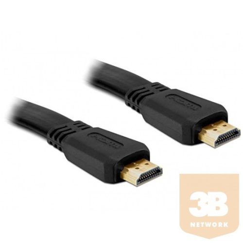 KAB Delock 82670 A-apa/apa High Speed HDMI lapos kábel Ethernettel - 2m