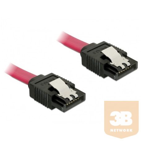 KAB Delock 82675 6Gb/s egyenes-egyenes piros SATA kábel - 0,2m