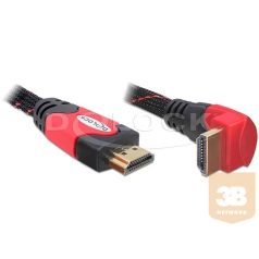   Delock kábel High Speed HDMI with Ethernet HDMI A male > HDMI A male angled 3m