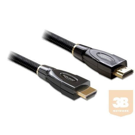 Delock kábel High Speed HDMI with Ethernet HDMI A male > HDMI A male straight 3m