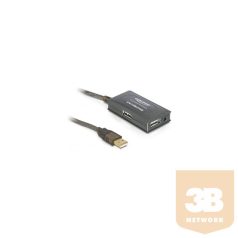   KAB Delock 82748 USB2.0 4portos hub aktív hosszabbító kábel - 10m