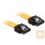 Delock Cable SATA 6 Gb/s 50 cm straight/straight metal yellow