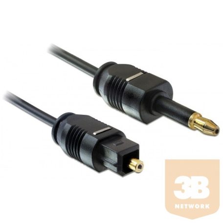 Delock 82876 kábel, Toslink Standard apa > Toslink mini 3.5 mm apa, 2 m