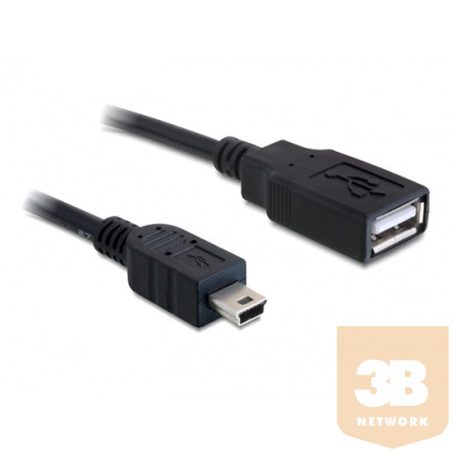 KAB Delock 82905 USB 2.0-A anya/mini USB apa kábel - 0,5m