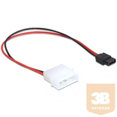 KAB Delock 82913 IDE tápmolex/SATA táp 6pin kábel - 0,25m