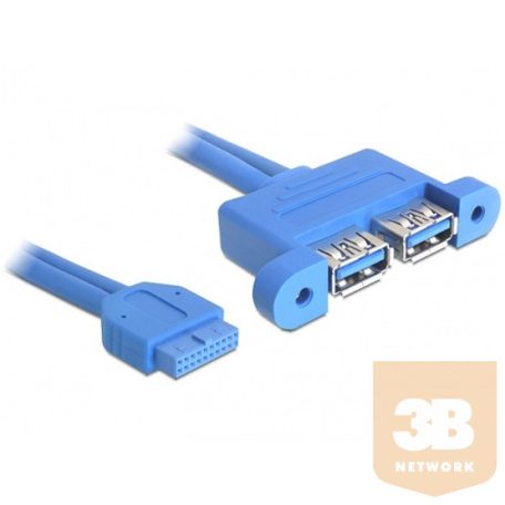 KAB Delock 82941 anya/2 x USB 3.0 - A anya párhuzamos USB 3.0 pin header kábel - 0,5m