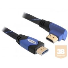   Delock kábel High Speed HDMI with Ethernet-HDMI A male>HDMI A male angled 4K 1m