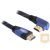 Delock kábel High Speed HDMI with Ethernet-HDMI A male>HDMI A male angled 4K 1m