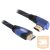 KAB Delock 82958 HDMI-A apa > HDMI-A apa elforgatott High Speed HDMI kábel Ethernettel - 5m