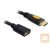 Delock HDMI kábel, High Speed HDMI Ethernettel, M/F, 1m