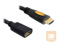 DELOCK 83081 Delock kábel, High Speed HDMI Ethernettel, M/F, 3m