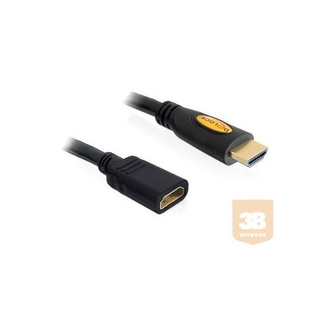 Delock HDMI kábel, High Speed HDMI Ethernettel, M/F, 5m