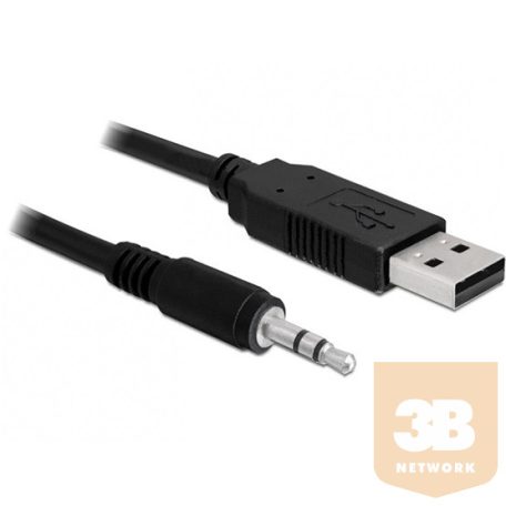ADA Delock 83114 USB 2.0 apa > soros-TTL 3,5mm sztereo jack konverter - 1,8m (3.3V)