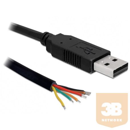 ADA Delock 83116 USB 2.0 apa > soros-TTL konverter 6 nyílt kábel - 1,8m (5V)