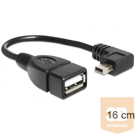 KAB Delock 83245 USB mini apa/USB 2.0 - A anya OTG kábel - 0,16m