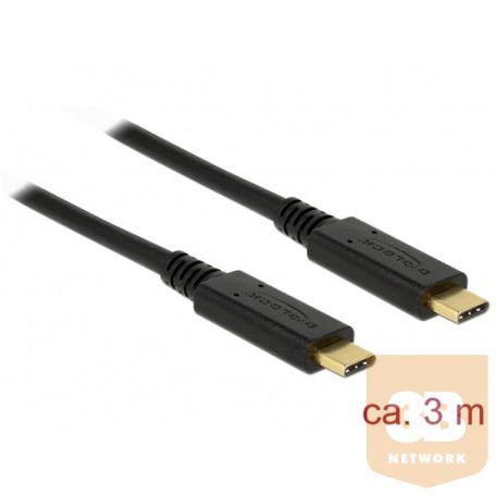 KAB Delock 83325 USB-C 2.0 kábel PD 5A E-Marker - 3m