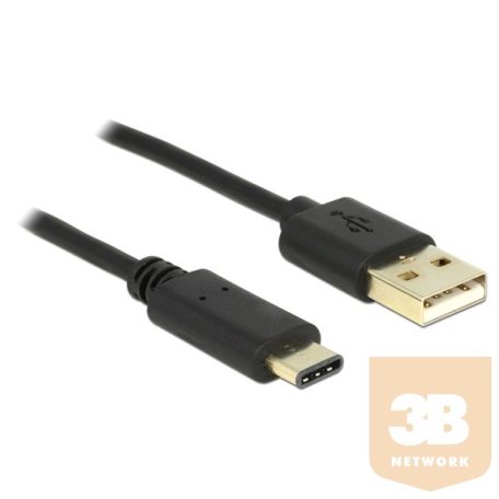 DELOCK kábel USB 2.0 Type-A male to USB 2.0 Type-C male, 2m