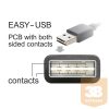 KAB Delock 83368 EASY - USB 2.0 A apa/USB 2.0 micro - B apa kábel - 3m