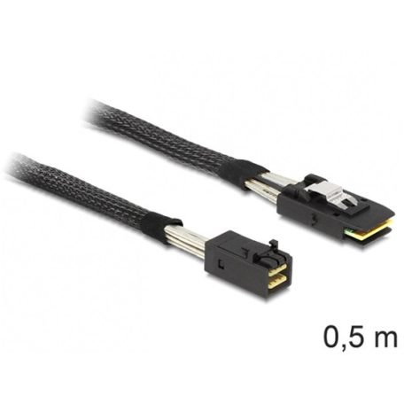 KAB Delock 83388 mini SAS HD x 4 SFF 8643 apa > mini SAS x 4 36 Pin SFF 8087 apa kábel - 0,5m